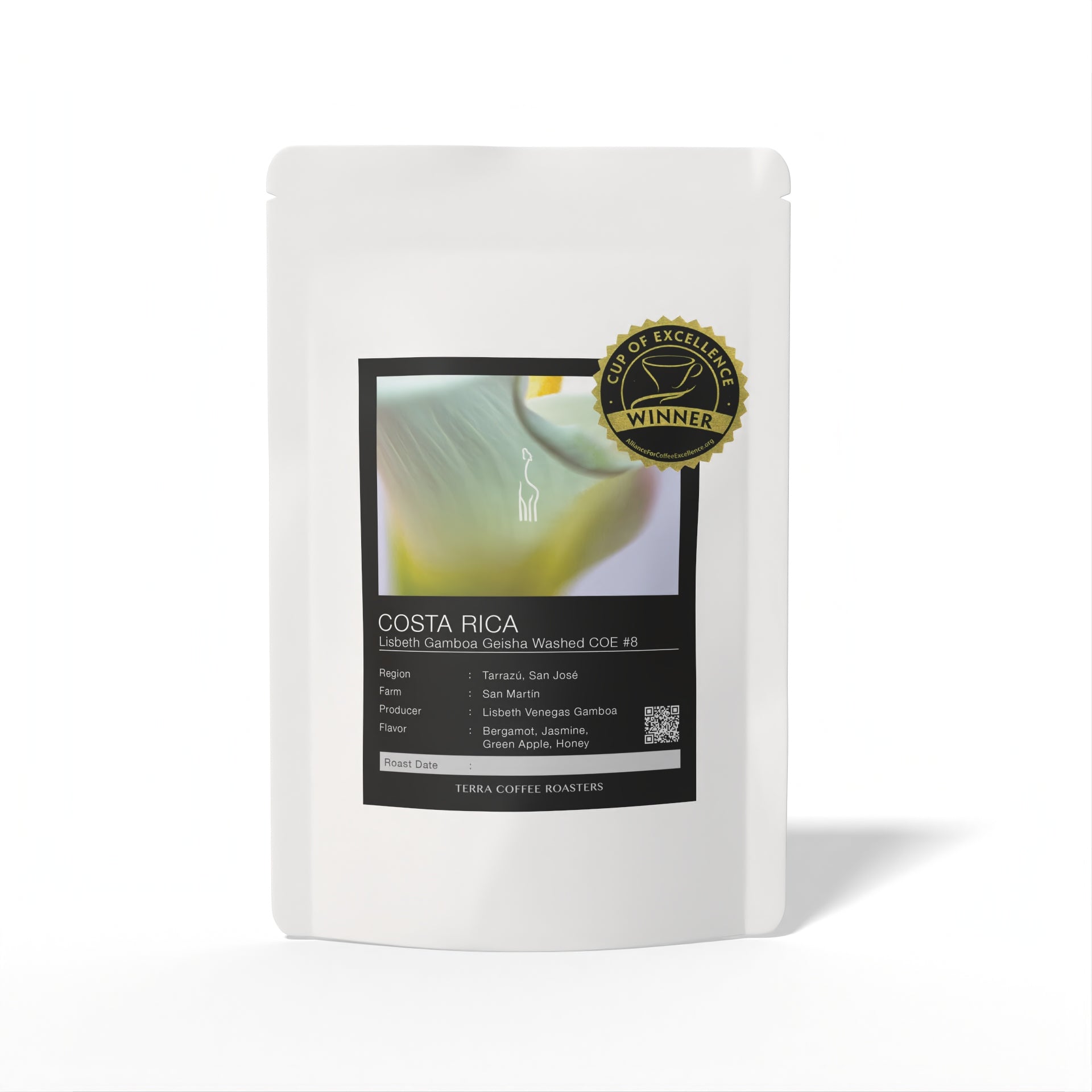 Costa Rica Lisbeth Gamboa Geisha Washed COE#8 – TERRA COFFEE ROASTERS