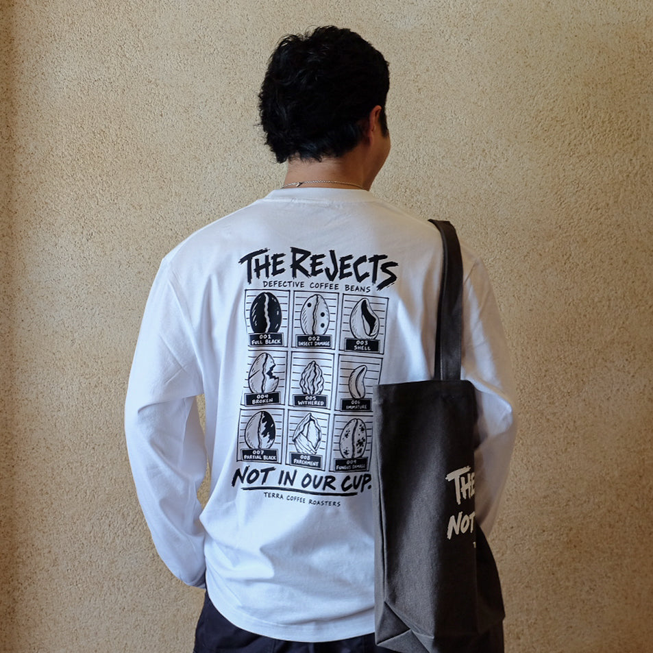THE REJECTS NOT IN OUR CUP ロングTシャツ